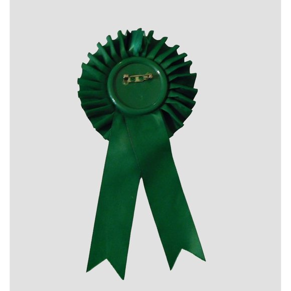 Kiss Me I'm Irish Badge Ribbon St. Patricks Day Shamrock Ireland Pin 3x6.5 In. - Picture 2 of 3